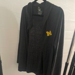 Colosseum Michigan Cardigan Hoodie